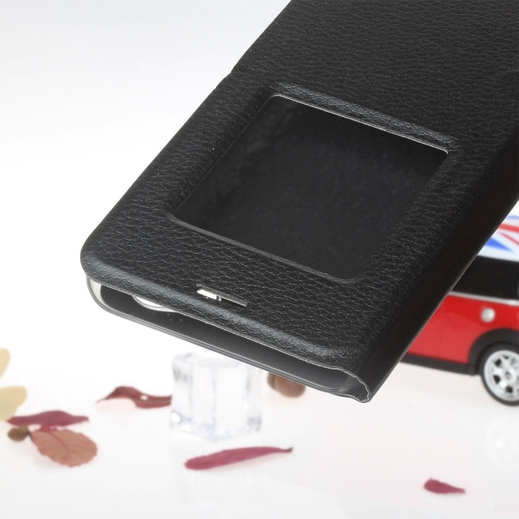 For LG Q6 Litchi Texture Horizontal Flip Leather Case with Call Display ID & Sleep / Wake-up Function