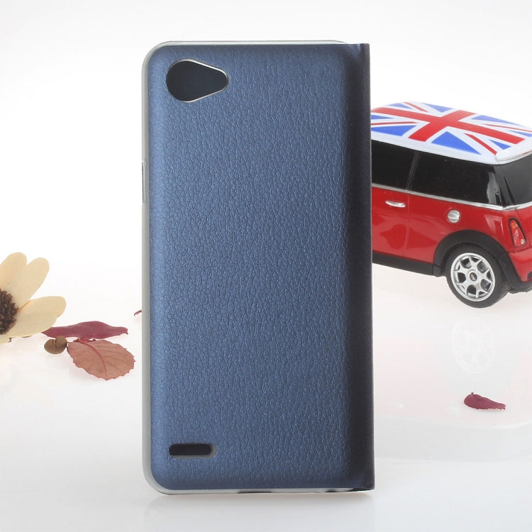 For LG Q6 Litchi Texture Horizontal Flip Leather Case with Call Display ID & Sleep / Wake-up Function