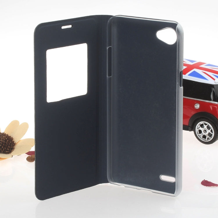 For LG Q6 Litchi Texture Horizontal Flip Leather Case with Call Display ID & Sleep / Wake-up Function