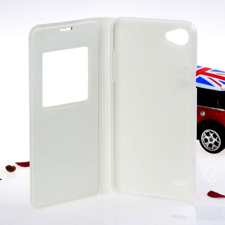 For LG Q6 Litchi Texture Horizontal Flip Leather Case with Call Display ID & Sleep / Wake-up Function