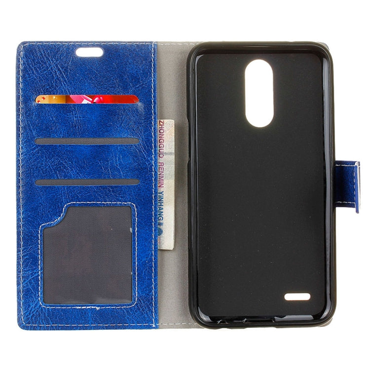 For LG K10 (2018) Retro Crazy Horse Texture Horizontal Flip Leather Case with Holder & Card Slots & Wallet & Photo Frame