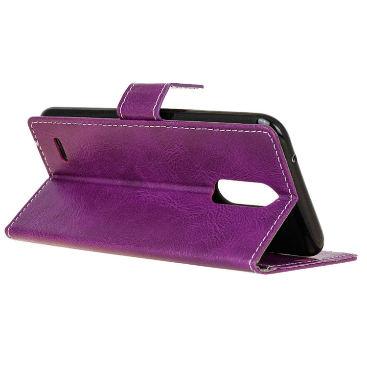 For LG K10 (2018) Retro Crazy Horse Texture Horizontal Flip Leather Case with Holder & Card Slots & Wallet & Photo Frame