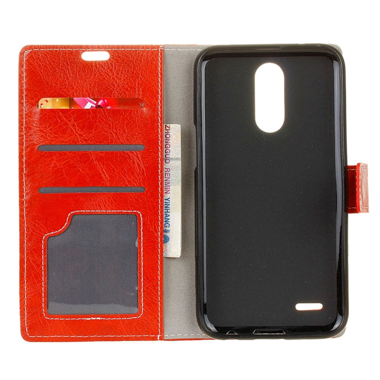 For LG K10 (2018) Retro Crazy Horse Texture Horizontal Flip Leather Case with Holder & Card Slots & Wallet & Photo Frame