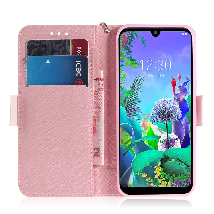 3D Painting Mognolia Pattern Coloured Drawing Horizontal Flip Leather Case for LG Q60, with Holder & Card Slots & Wallet