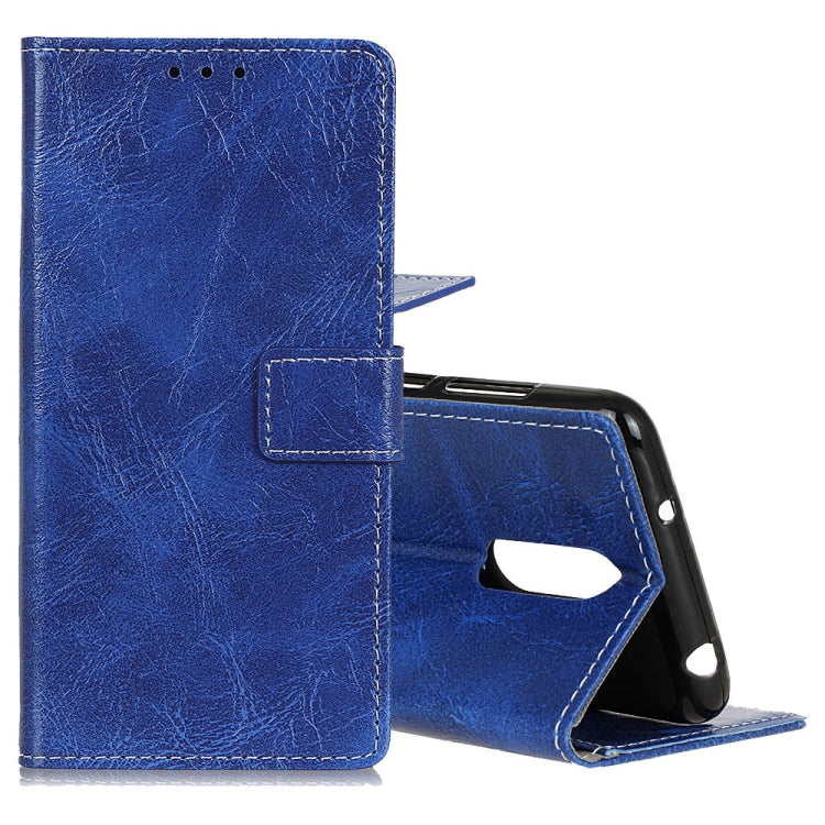 Retro Crazy Horse Texture Horizontal Flip Leather Case for LG K40, with Holder & Card Slots & Photo Frame