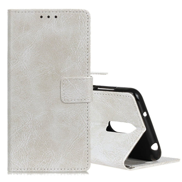Retro Crazy Horse Texture Horizontal Flip Leather Case for LG K40, with Holder & Card Slots & Photo Frame