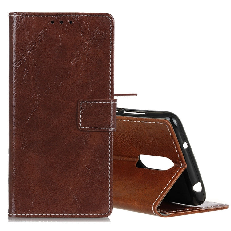 Retro Crazy Horse Texture Horizontal Flip Leather Case for LG K40, with Holder & Card Slots & Photo Frame