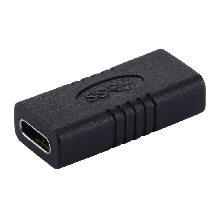 USB-C / Type-C Female to USB-C / Type-C Female Connector Adapter, For Samsung, LG, Huawe, Oneplus, Xiaomi and other Smartphones(Black)