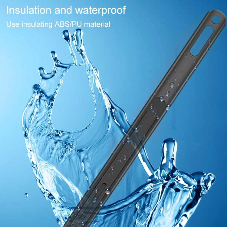 0319 Navigator Touch Stylus Metal Aluminum Tube Body Resistance Stylus with Fixed Slot Base & Spring Cable