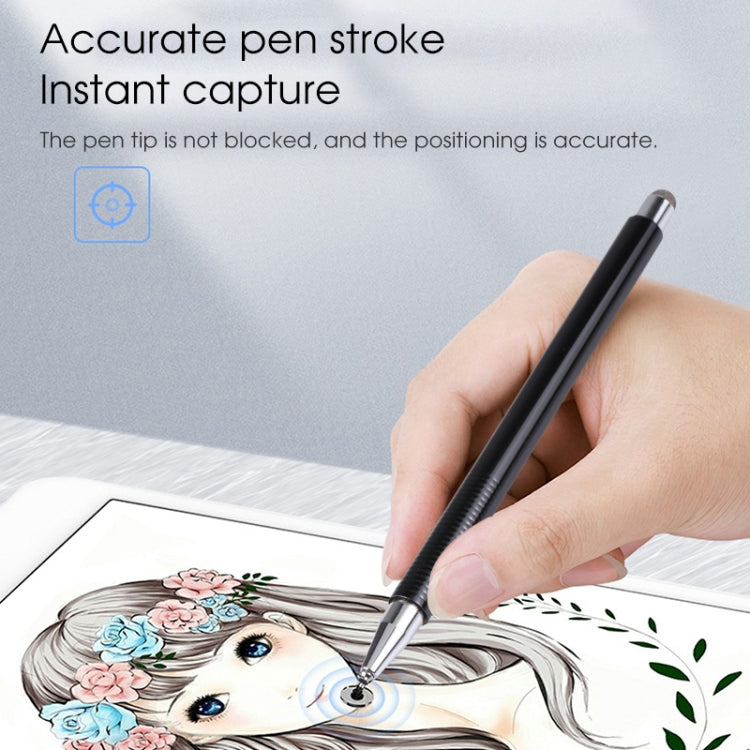 361 2 in 1 Universal Silicone Disc Nib Stylus Pen with Mobile Phone Writing Pen & Magnetic Cap