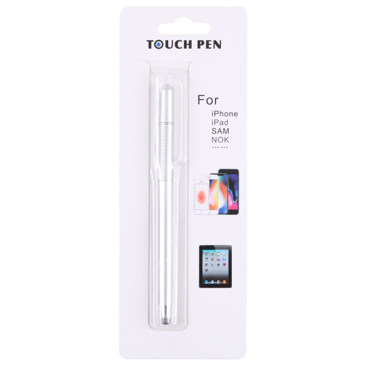 361 2 in 1 Universal Silicone Disc Nib Stylus Pen with Mobile Phone Writing Pen & Magnetic Cap