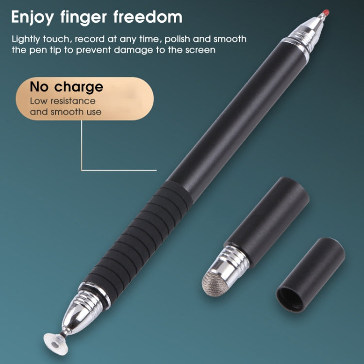 3 in 1 Universal Silicone Disc Nib Stylus Pen with Mobile Phone Writing Pen & Common Writing Pen Function