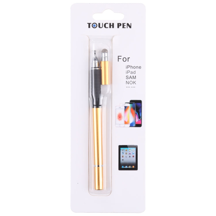 3 in 1 Universal Silicone Disc Nib Stylus Pen with Mobile Phone Writing Pen & Common Writing Pen Function