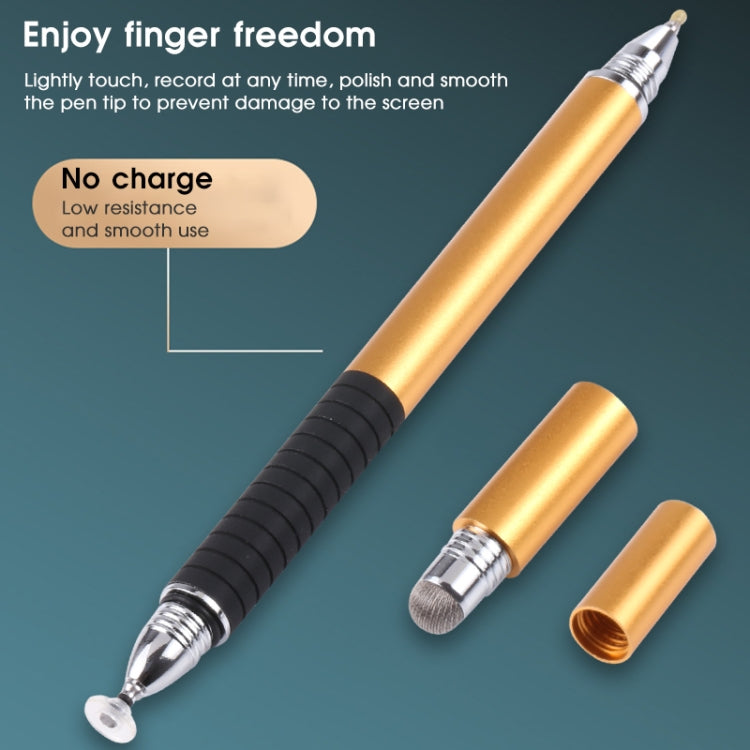 3 in 1 Universal Silicone Disc Nib Stylus Pen with Mobile Phone Writing Pen & Common Writing Pen Function