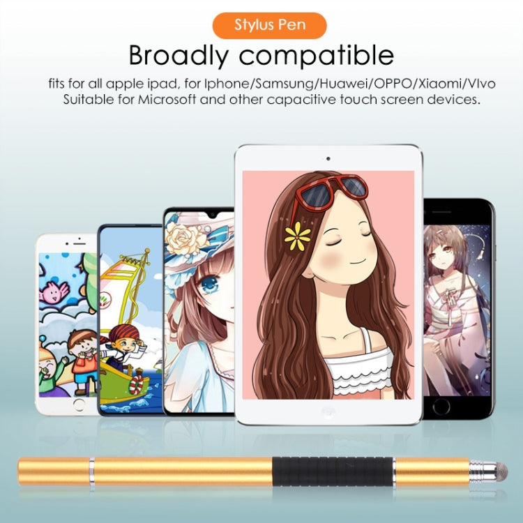 3 in 1 Universal Silicone Disc Nib Stylus Pen with Mobile Phone Writing Pen & Common Writing Pen Function