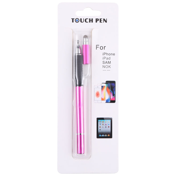 3 in 1 Universal Silicone Disc Nib Stylus Pen with Mobile Phone Writing Pen & Common Writing Pen Function