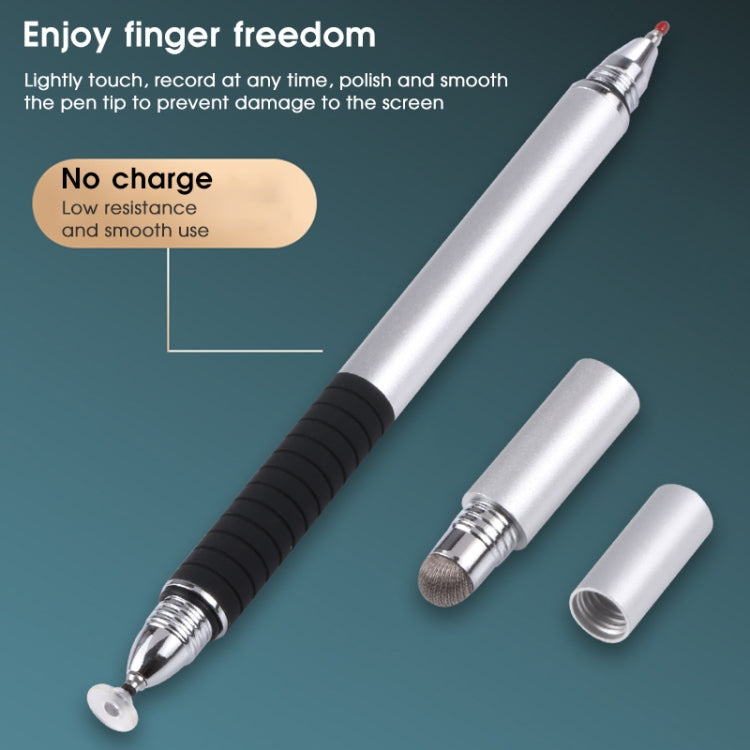 3 in 1 Universal Silicone Disc Nib Stylus Pen with Mobile Phone Writing Pen & Common Writing Pen Function