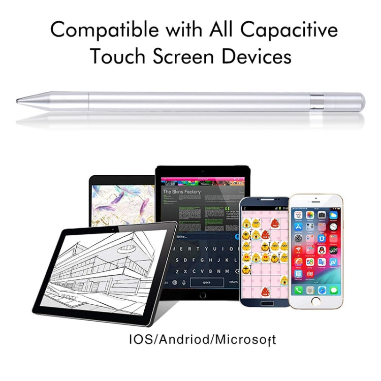 Pt360 2 in 1 Universal Silicone Disc Nib Stylus Pen with Common Writing Pen Function