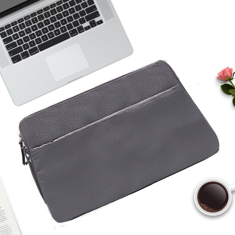 Diamond Pattern Portable Waterproof Sleeve Case Double Zipper Briefcase Laptop Carrying Bag for 15-15.4 inch Laptops