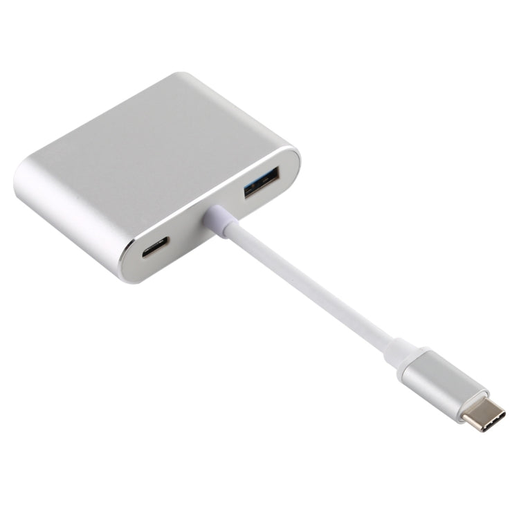 4 in 1 USB / Type-C to 4K HDMI + VGA + USB 3.0 Interface Multifunction Adapter