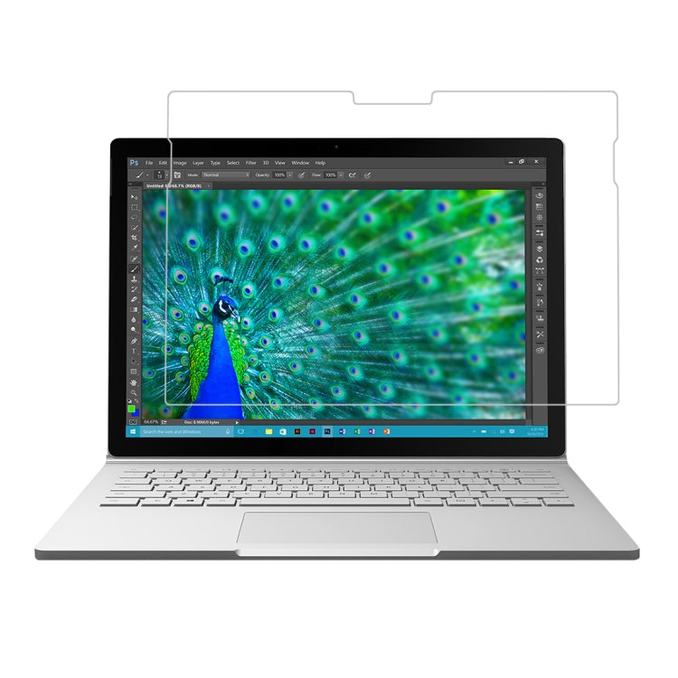 0.4mm 9H Surface Hardness Full Screen Tempered Glass Film for Microsoft Surface Book 13.5 inch