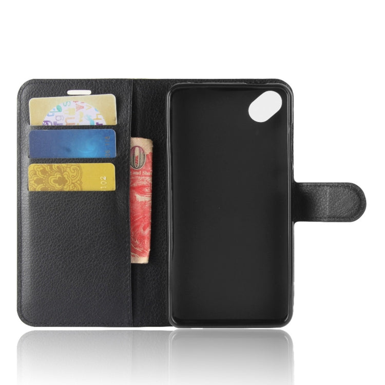 For Wiko Sunny2 Plus Litchi Texture Horizontal Flip Leather Case with Holder & Wallet & Card Slots