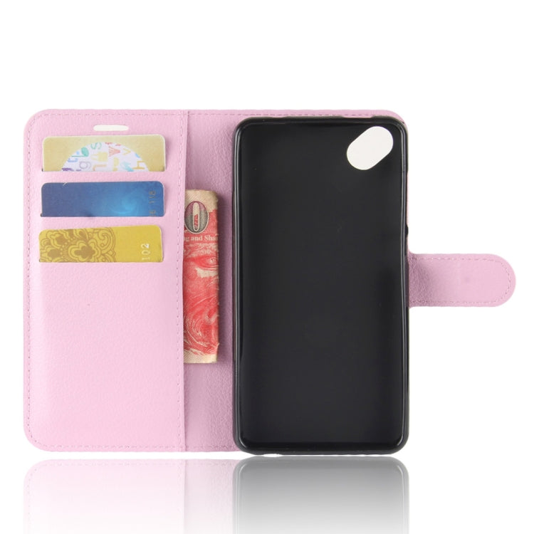 For Wiko Sunny2 Plus Litchi Texture Horizontal Flip Leather Case with Holder & Wallet & Card Slots