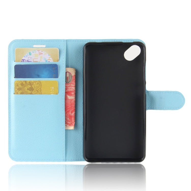 For Wiko Sunny2 Plus Litchi Texture Horizontal Flip Leather Case with Holder & Wallet & Card Slots