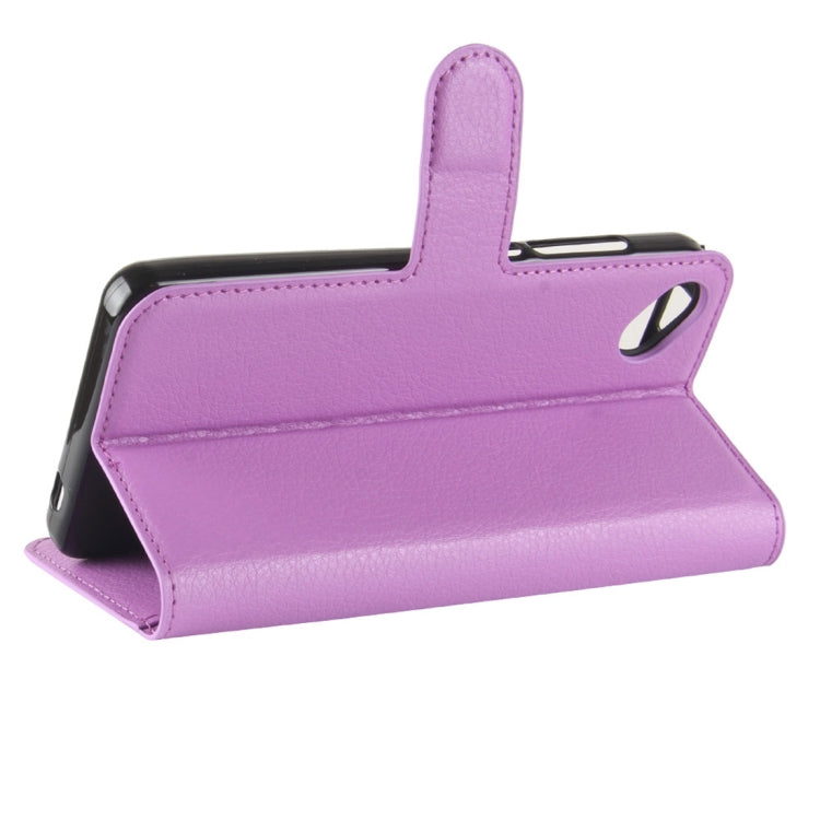 For Wiko Sunny2 Plus Litchi Texture Horizontal Flip Leather Case with Holder & Wallet & Card Slots