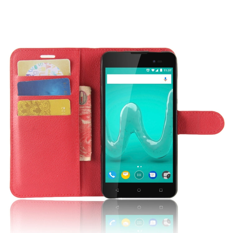 For Wiko Sunny2 Plus Litchi Texture Horizontal Flip Leather Case with Holder & Wallet & Card Slots