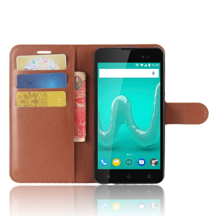 For Wiko Sunny2 Plus Litchi Texture Horizontal Flip Leather Case with Holder & Wallet & Card Slots