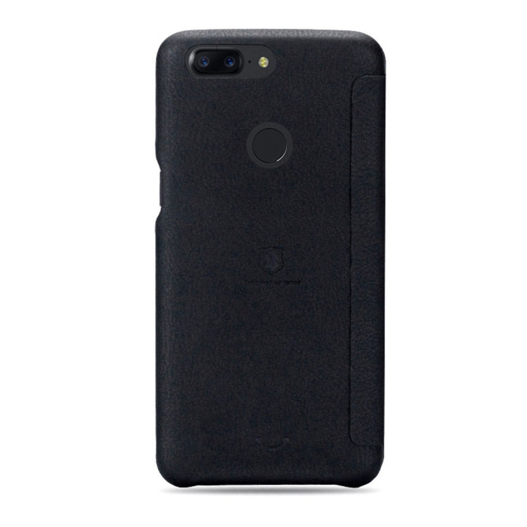 Lenuo Ledream Flip Series for OnePlus 5T PU + PC Horizontal Flip Leather Case with Card Slots