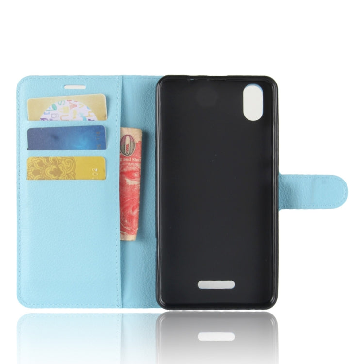 For Wiko Lenny4 Plus Litchi Texture Horizontal Flip Leather Case with Holder & Wallet & Card Slots