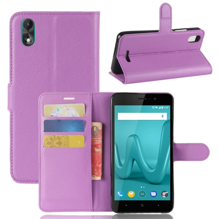 For Wiko Lenny4 Plus Litchi Texture Horizontal Flip Leather Case with Holder & Wallet & Card Slots
