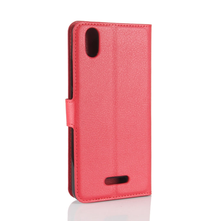 For Wiko Lenny4 Plus Litchi Texture Horizontal Flip Leather Case with Holder & Wallet & Card Slots