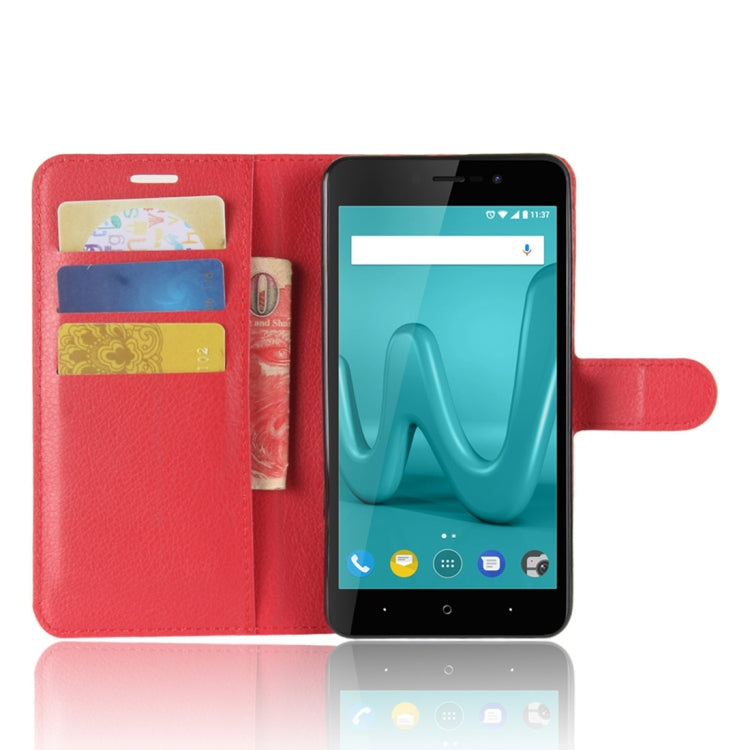 For Wiko Lenny4 Plus Litchi Texture Horizontal Flip Leather Case with Holder & Wallet & Card Slots