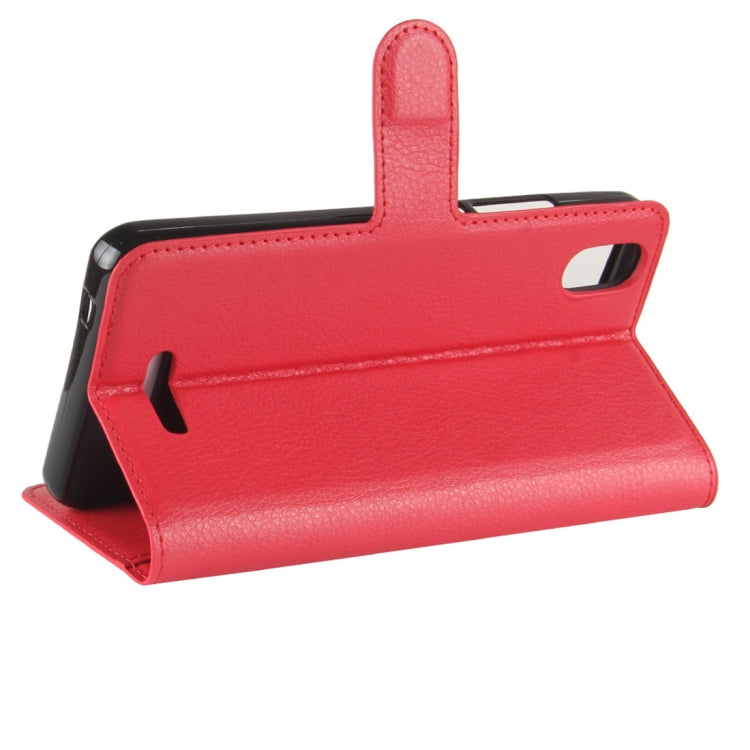 For Wiko Lenny4 Plus Litchi Texture Horizontal Flip Leather Case with Holder & Wallet & Card Slots