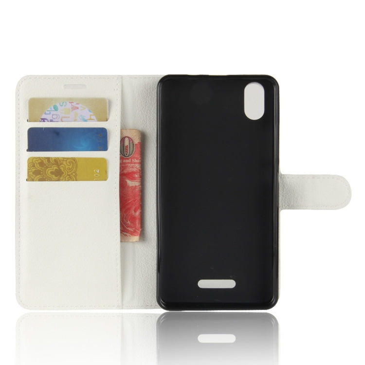 For Wiko Lenny4 Plus Litchi Texture Horizontal Flip Leather Case with Holder & Wallet & Card Slots
