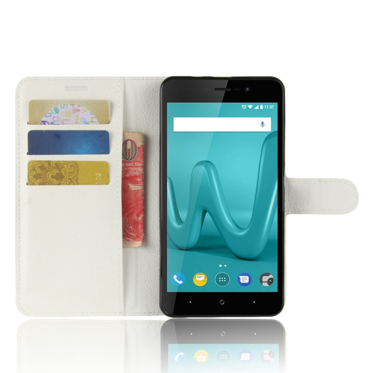 For Wiko Lenny4 Plus Litchi Texture Horizontal Flip Leather Case with Holder & Wallet & Card Slots