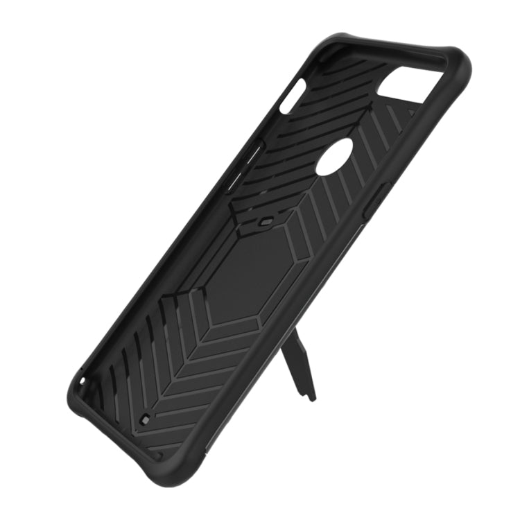 For OnePlus 5T PC + TPU Dropproof Sniper Hybrid Protective Back Cover Case with 360 Degree Rotation Holder