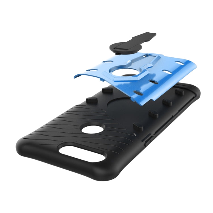 For OnePlus 5T PC + TPU Dropproof Sniper Hybrid Protective Back Cover Case with 360 Degree Rotation Holder