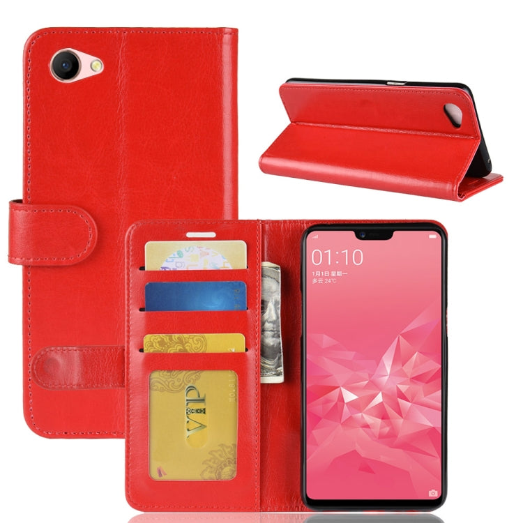 Crazy Horse Texture Horizontal Flip Leather Case for OPPO A3, with Wallet & Holder & Card Slots