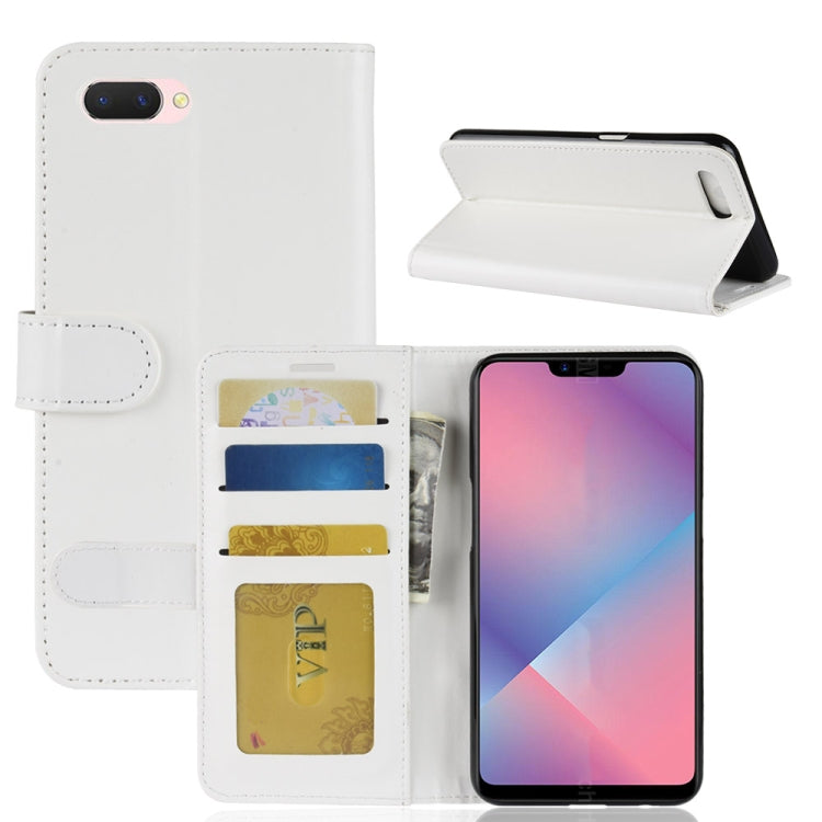 Crazy Horse Texture Horizontal Flip Leather Case for OPPO A5, with Wallet & Holder & Card Slots