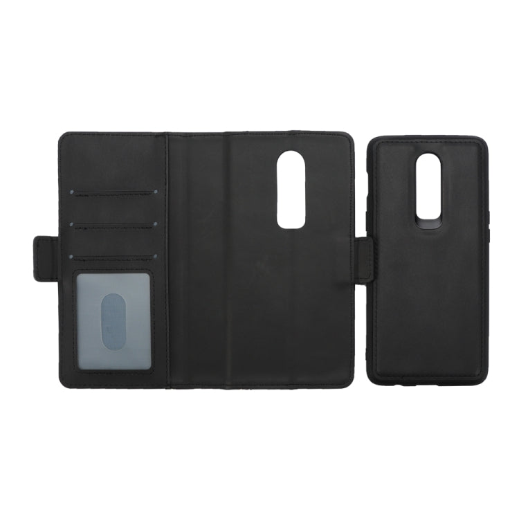 Bible Style Business Horizontal Flip Leather Case for OnePlus 6, with Card Slots & Photo Frame & Holder & Wallet