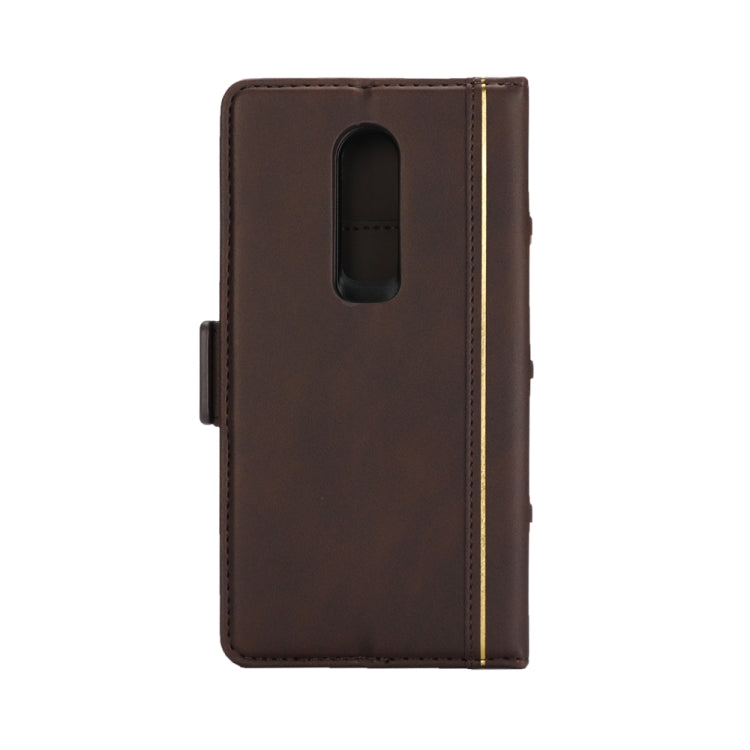 Bible Style Business Horizontal Flip Leather Case for OnePlus 6, with Card Slots & Photo Frame & Holder & Wallet