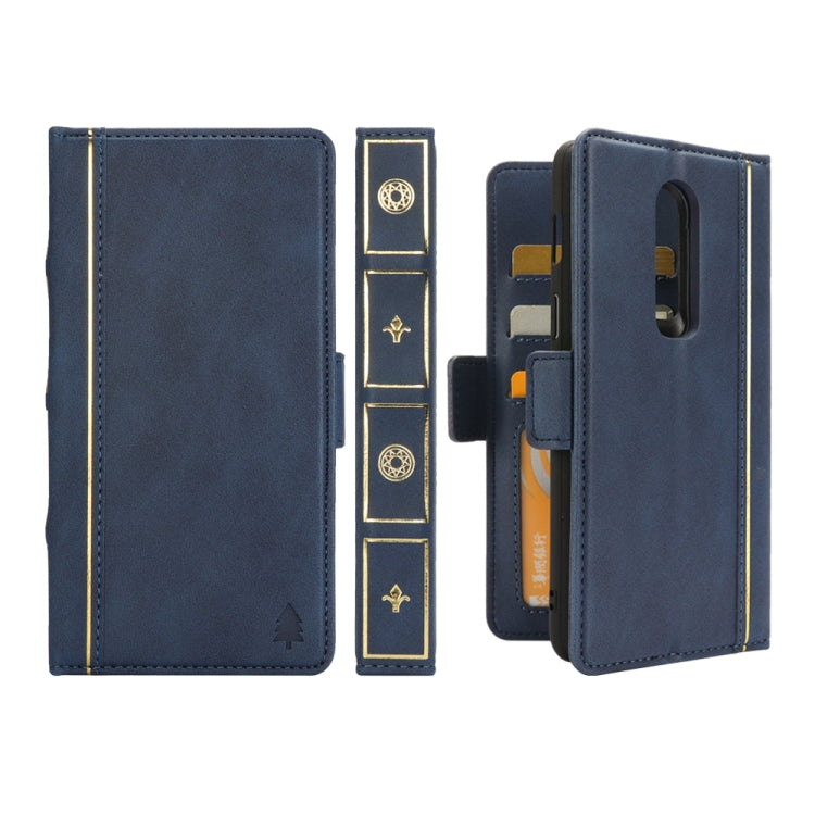 Bible Style Business Horizontal Flip Leather Case for OnePlus 6, with Card Slots & Photo Frame & Holder & Wallet