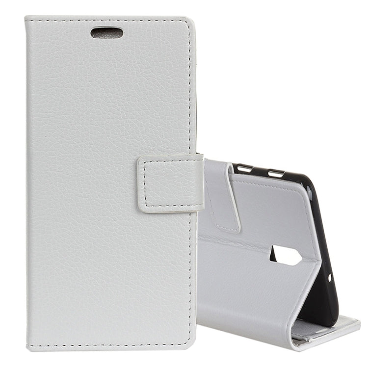 Litchi Texture Horizontal Flip Leather Case for OnePlus 6T, with Holder & Card Slots & Wallet