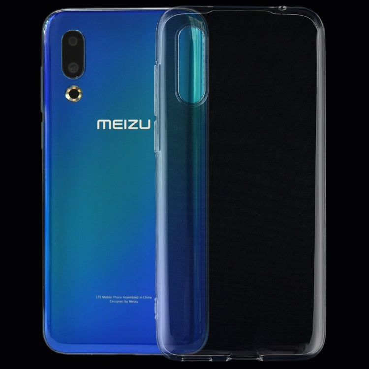 0.75mm Ultrathin Transparent TPU Soft Protective Case for Meizu 16S