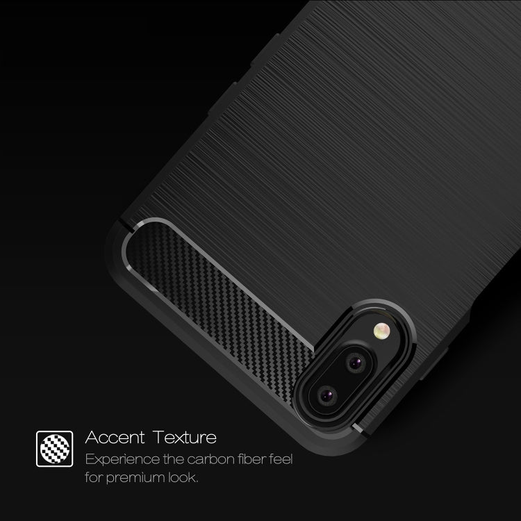 Brushed Texture Carbon Fiber Shockproof TPU Case for Meizu Meilan E3