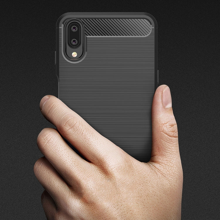 Brushed Texture Carbon Fiber Shockproof TPU Case for Meizu Meilan E3